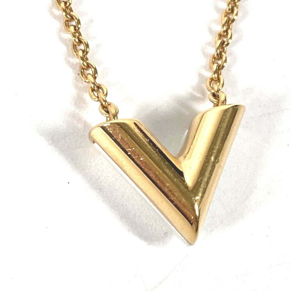 LOUIS VUITTON Gold Pearl Necklace